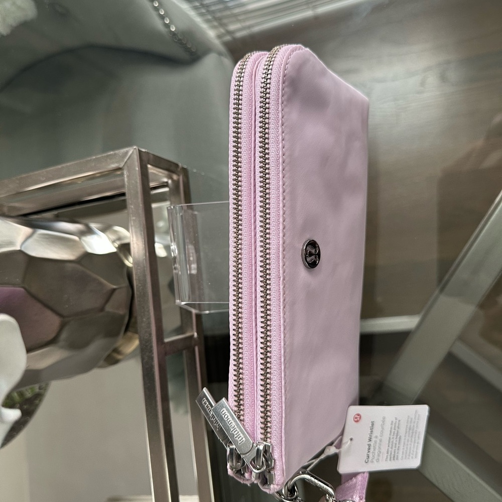 Lululemon Athletica Pink Curved Wristlet - Picture 4 of 6